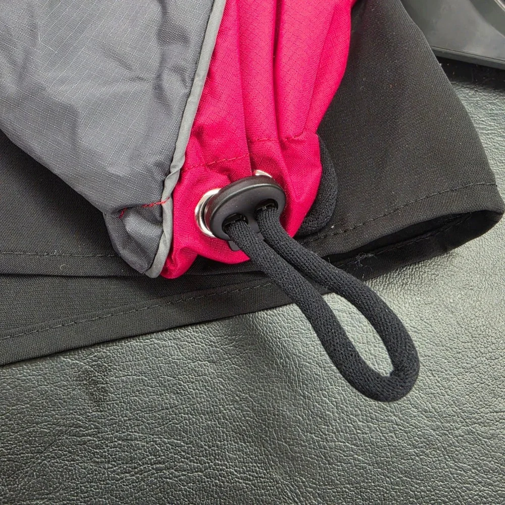 Touchdog Blackshark 700 Outdoor Series Dog Coat Red Grey Fleece Lined Small